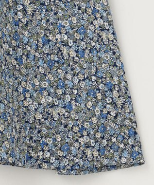 組曲 L フラワーレイヤープリント ワンピース ブルー系5