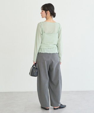 earth music&ecology 【SET2点】ツイストキャミレイヤードカットソー Mint