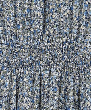 組曲 L フラワーレイヤープリント ワンピース ブルー系5