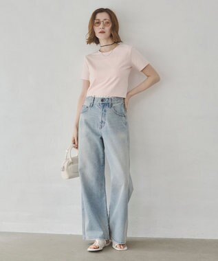 WEGO 【7色/SMLサイズ展開】コンパクトフィットT ライトピンク