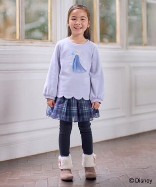 ANY KIDS 【ディズニー/FROZEN】裏シャギー トレーナー ラベンダー