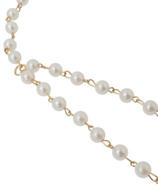 earth music&ecology パールチェーンベルト Gold