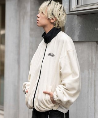 WEGO 【ユニセックス着用ITEM/リバーシブル/2WAY】リバーシブルフリースブルゾン