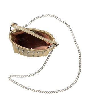 ROOTOTE 0662【直営店限定:ミニショルダー】ベビールー.クリスタル.ストーン-A 03：ライトゴールド