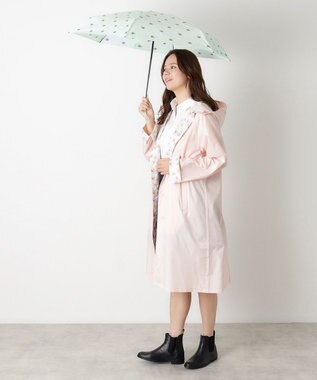 MOONBAT 【UVカット/コンパクト】ポール & ジョー (PAUL & JOE ACCESSOIRES) 折りたたみ雨傘 ドットヌネット ターコイズ