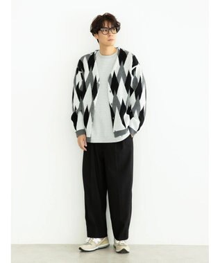 CRAFT STANDARD BOUTIQUE 【男女兼用】アーガイル柄カーディガン2 Black