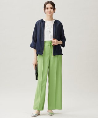 自由区 【洗える】メッシュ ブルゾン ネイビー