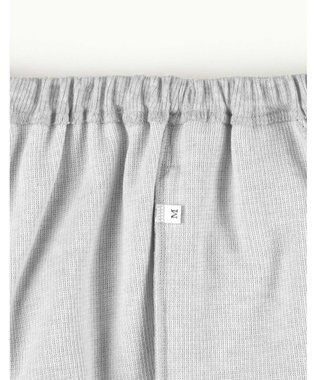 une nana cool 【綿混】ソフトコットンリブ 半袖開襟パジャマ MADE WITH LIBERTY FABRIC グレー