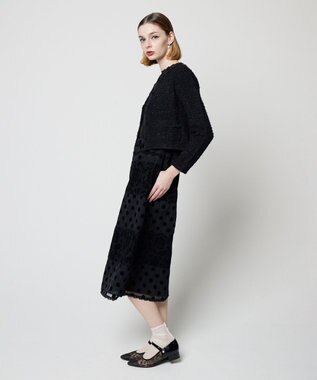 TOCCA 【洗える！】UNSNARL TWEED ニットカーディガン ブラック系