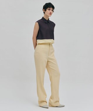 BEIGE， 【洗える】SERBES / ノースリーブブラウス Bordeaux×Cream