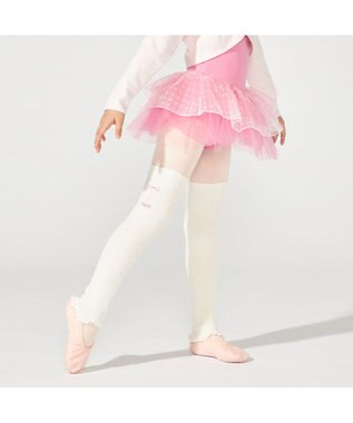 Chacott キッズ レッグウォーマー オフホワイト
