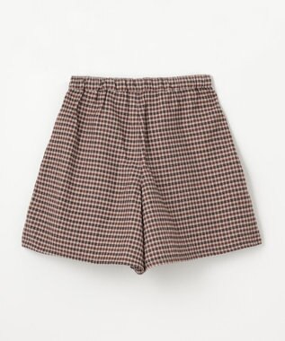 ANY KIDS チェックショートパンツ ブラウン