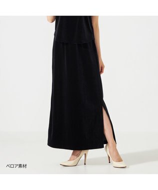 Chacott velour skirt ブラック（ロベット）