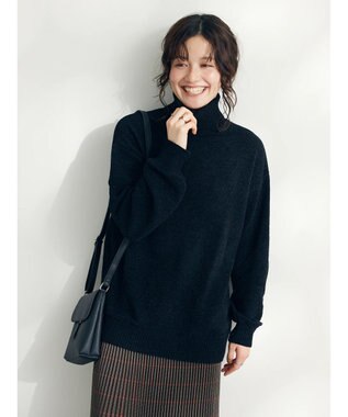 CRAFT STANDARD BOUTIQUE 洗えるコードモールタートルネックプルオーバー