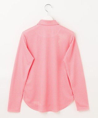 23区GOLF 【WOMEN】【吸水速乾】グラフ柄 長袖シャツ ピンク系3