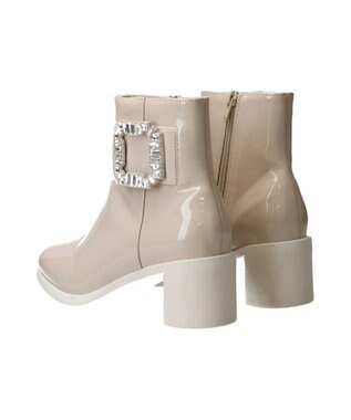 Bridget Birkin 【Bridget Birkin】ビジューバックルレインブーツ アイボリーエナメル