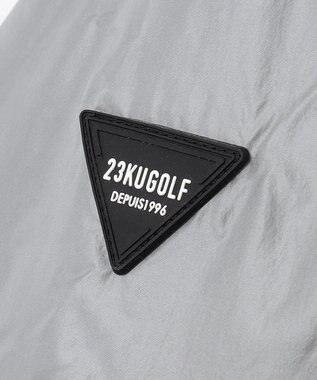 23区GOLF 機能中綿採用【MEN】【撥水】ナイロンタフタ フーテッド ブルゾン ライトグレー系