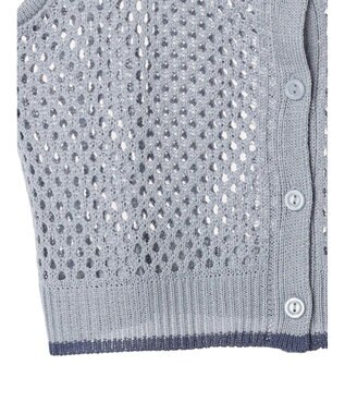 CRAFT STANDARD BOUTIQUE 配色メッシュニットビスチェ Grayish Blue