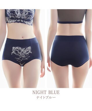 BRADELIS New York 【BRADELIS NewYork peace】　細く見える快適ショーツ23 ナイトブルー