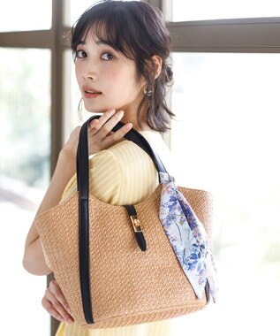 ANY SIS スカーフ付き カゴバッグ