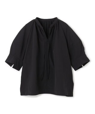 UNFILO FINE MOVE ランタンブラウス ブラック