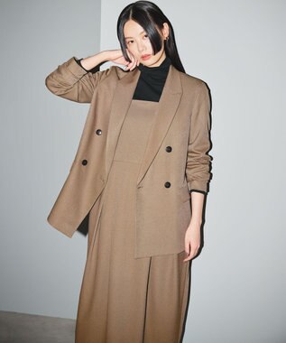 uncrave アルビニスタシフォンテレコ ハイネックカットソー（uncrave STANDARD） ブラック