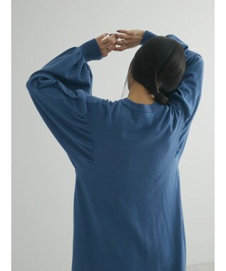 Green Parks armonia. 袖ボリュームニットワンピース Blue