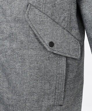 JOSEPH ABBOUD MOUNTAIN 【UNISEX】ホットピアスラブジャガードカモ コート ライトグレー系