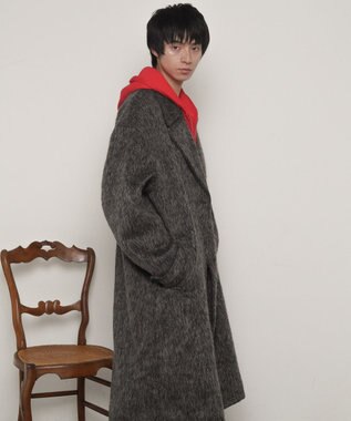 WEGO シャギーオーバーコート グレー