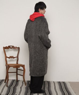 WEGO シャギーオーバーコート グレー