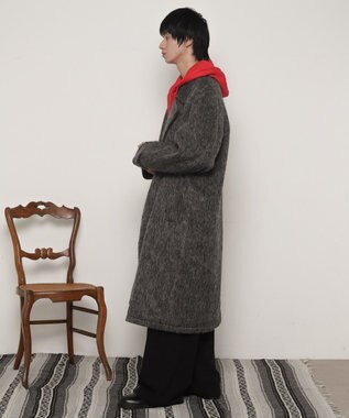 WEGO シャギーオーバーコート グレー