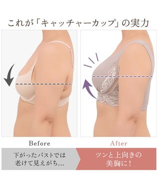 BRADELIS New York 【BRADELIS NewYork peace】綿混キャッチャーカップレースブラ24 ブラデリス ノンワイヤー 補正ブラジャー トープ