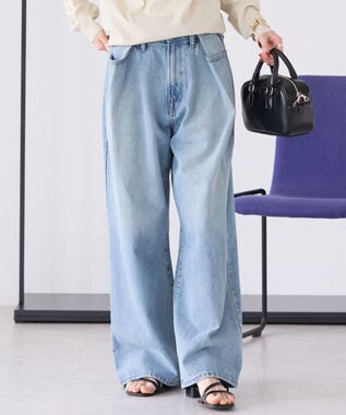 AMERICAN HOLIC タックワイドデニム Light Indigo