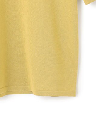 ICB 【洗える】シンセティックハイゲージ 半袖ニット クリームカーキ系