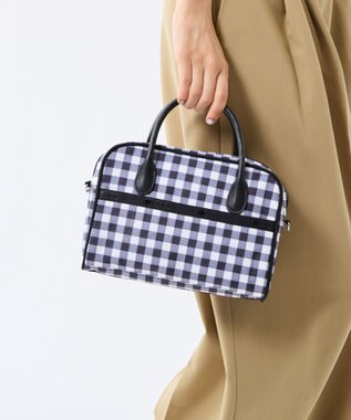LeSportsac SQUARE TH CROSSBODY/アップタウンギンガム/ブラック アップタウンギンガム/ブラック
