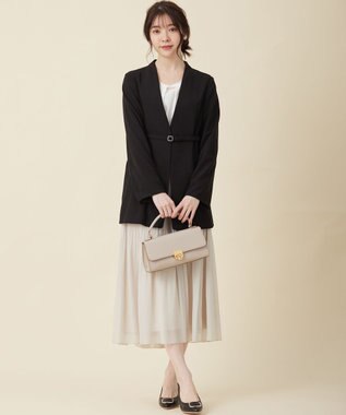 ANY SIS 【洗える】セレモニースリットスリーブ ジャケット ブラック