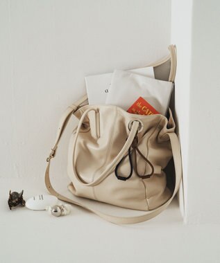 russet 【2025AW新作】《WEB限定》レザー2WAYトートバッグ(CE-1584-WEB) Ivory