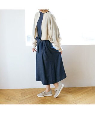 Riz raffinee <Riz raffinee>ラインストーンニットスニーカー ライトベージュ