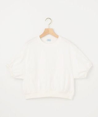 組曲 L 【WEB限定】クールプレーティング天竺スエットライク カットソー アイボリー系