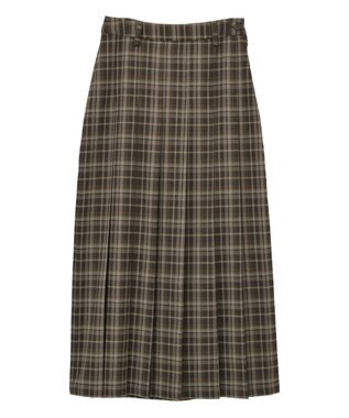 CRAFT STANDARD BOUTIQUE フロントプリーツスカート Check Brown