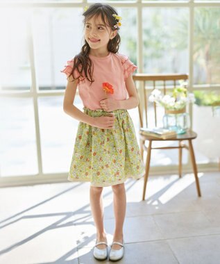 組曲 KIDS 【110-140㎝】メローメロー Tシャツ ピンク系