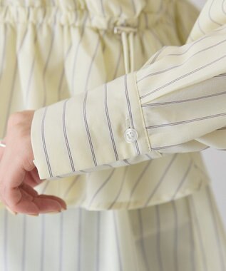 AMERICAN HOLIC 【2点セット・イージーケア】ビスチェ＋シャツ Stripe Yellow