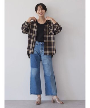 AMERICAN HOLIC イージーケアチェックシャツ Check Brown