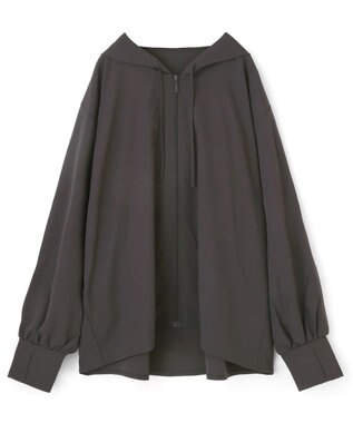 San-ai Resort（三愛水着楽園） 【UPF50+UVカット率最高指数】水陸両用指穴付き　ゆるっと着れるふんわりシルエットパーカーM・L【Big Apple's（ビッグアップルズ）】 チャコール