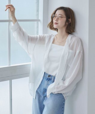 WEGO 【カップ付き】接触冷感なちゅ盛れ2WAYカップインキャミ ホワイト