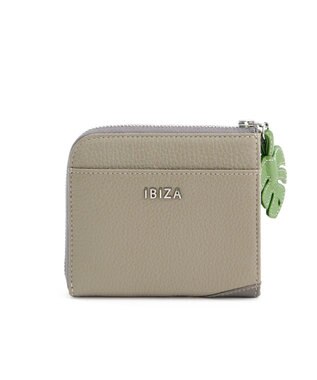 IBIZA アニマーダ　牛革　Ｌ字ファスナー財布（ハシビロコウ） トープ