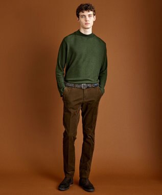 JOSEPH ABBOUD 【吸水速乾/保温/伸縮性】ドライミックスメリノ カットソー カーキ系