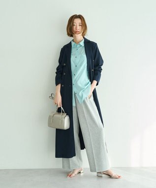 YECCA VECCA バックギャザーロングシャツ Mint