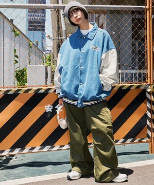 WEGO 【ユニセックス着用ITEM】デニムスタジャン デニム淡色