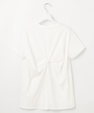 23区 【SLOW/一部店舗限定】MVSコットン バックデザイン Tシャツ ホワイト系